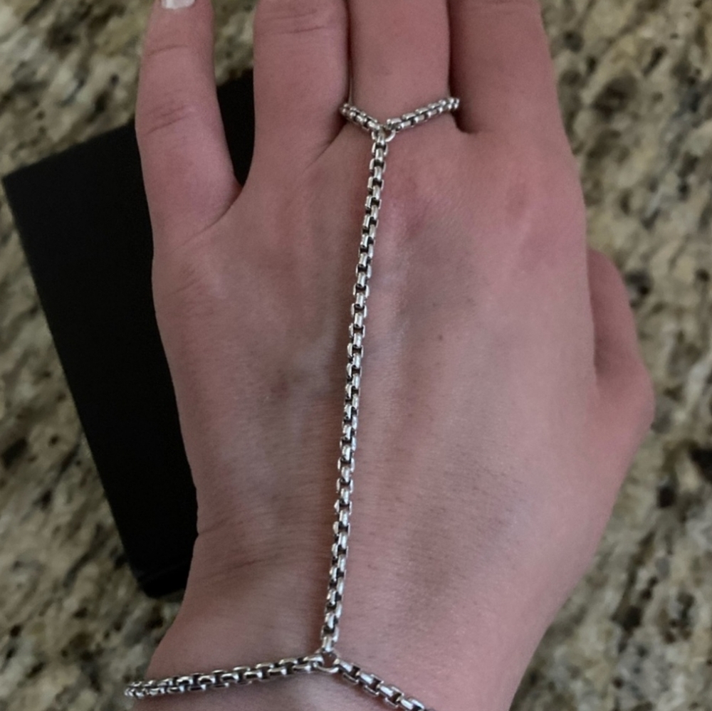 STERLING SILVER HAND BRACELET